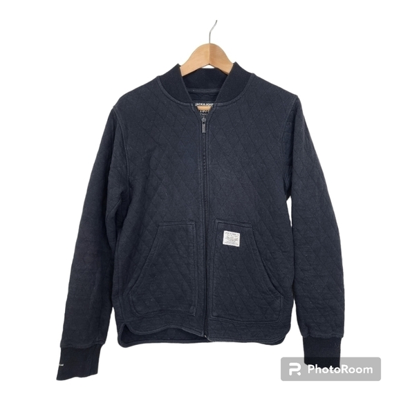Jack & Jones Core Workwear Black Quilted Jacket Size S - Picture 1 of 14